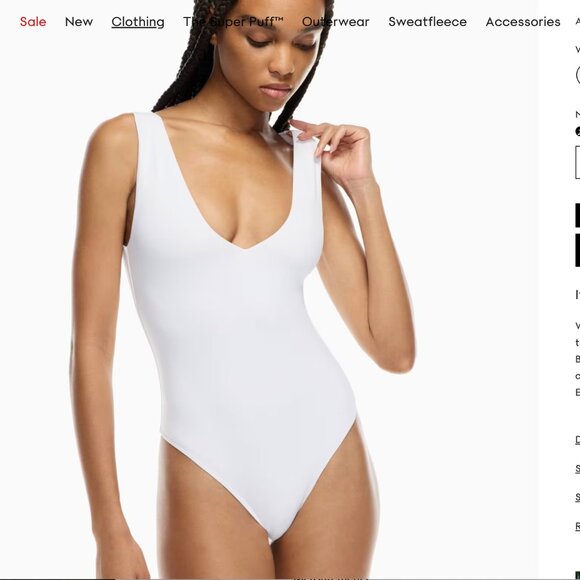 Aritzia Contour v-neck Bodysuit - Picture 5 of 5